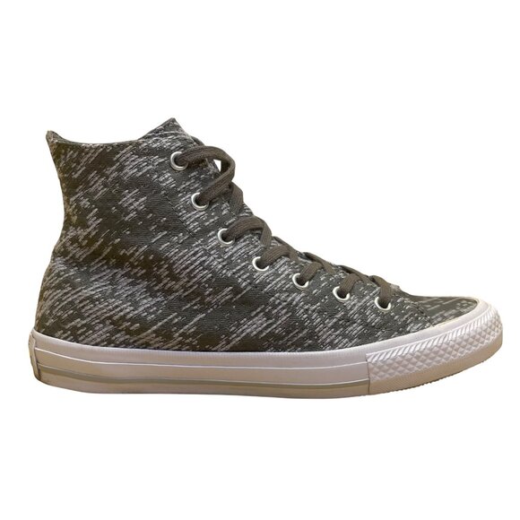 Converse Women’s Gray & White Canvas All Star Lace-Up High-Top Sneakers Size 6.5 - Picture 1 of 8